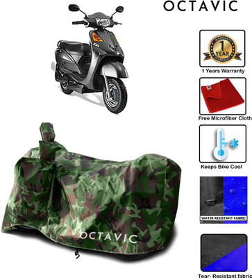 octavic Waterproof Two Wheeler Cover for Indus(Yo Spark, Green)