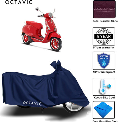 AUTOCAD Waterproof Two Wheeler Cover for Piaggio(Vespa, Blue)