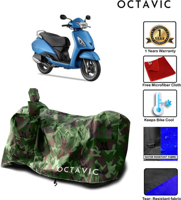 octavic Waterproof Two Wheeler Cover for TVS(Jupiter, Maroon)