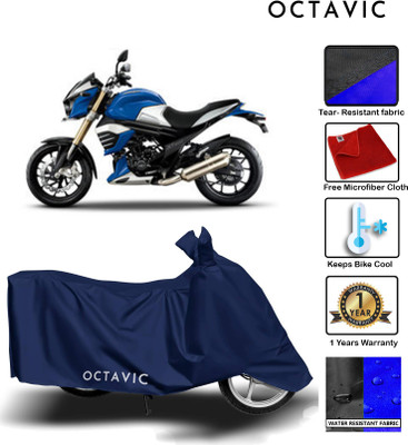 AUTOCAD Waterproof Two Wheeler Cover for Mahindra(MOJO XT 300, Blue)
