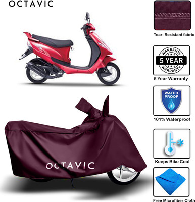 octavic Waterproof Two Wheeler Cover for Mahindra(Kine, Maroon)