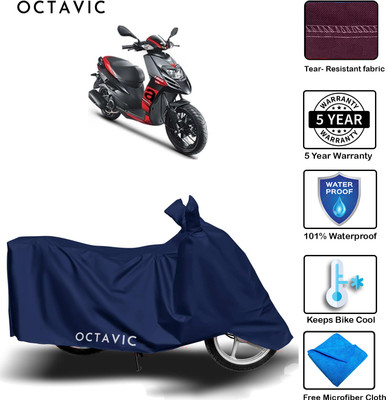 AUTOCAD Waterproof Two Wheeler Cover for Aprilia(SR 150, Blue)