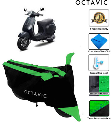 octavic Waterproof Two Wheeler Cover for Piaggio(Vespa LX, Green)
