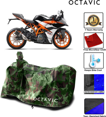 octavic Waterproof Two Wheeler Cover for KTM(RD 350, Green)