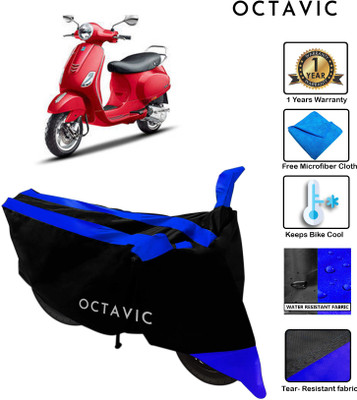 octavic Waterproof Two Wheeler Cover for Piaggio(Vespa VXL, Blue)