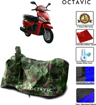 octavic Waterproof Two Wheeler Cover for Mahindra(Gusto, Green)