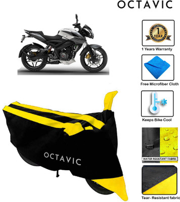 octavic Waterproof Two Wheeler Cover for Bajaj(Pulsar NS 200, Yellow)