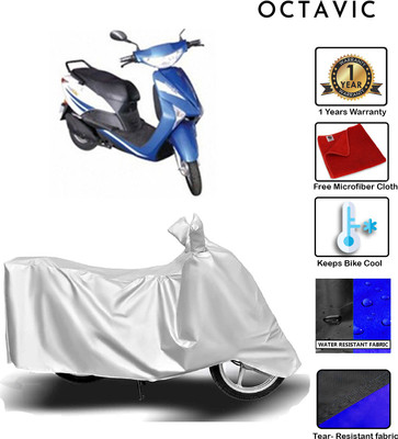 octavic Waterproof Two Wheeler Cover for Indus(Yo Xplor, Silver)