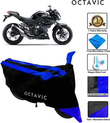 octavic Waterproof Two Wheeler Cover for Kawasaki(Z250, Blue)