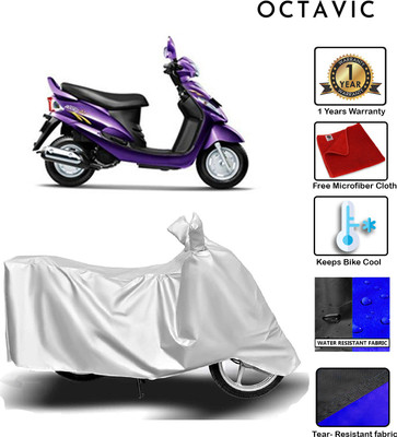 octavic Waterproof Two Wheeler Cover for Mahindra(Rodeo RZ, Silver)