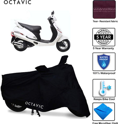 octavic Waterproof Two Wheeler Cover for Mahindra(Rodeo, Black)