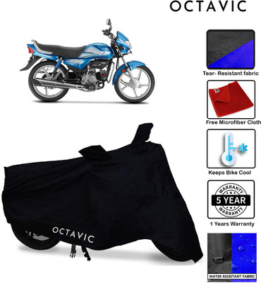 octavic Waterproof Two Wheeler Cover for Honda(HF Deluxe, Black)
