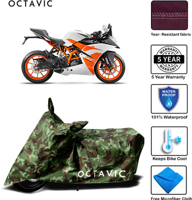 octavic Waterproof Two Wheeler Cover for KTM(Duke 200, Green)