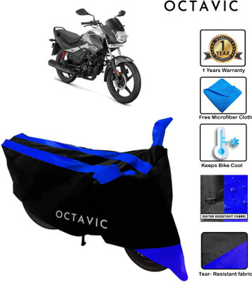 octavic Waterproof Two Wheeler Cover for Hero(Passion Pro, Blue)