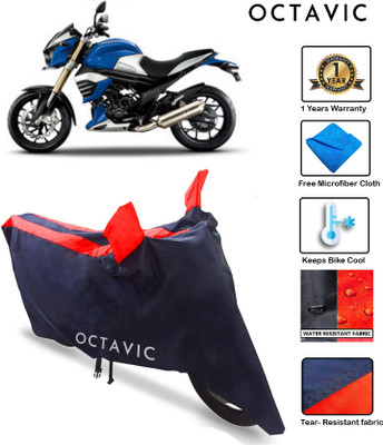 octavic Waterproof Two Wheeler Cover for Mahindra(MOJO XT 300, Red)