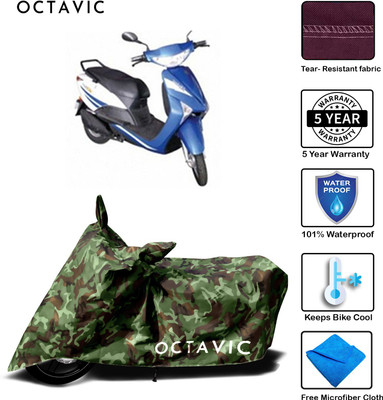octavic Waterproof Two Wheeler Cover for Indus(Yo Xplor, Green)