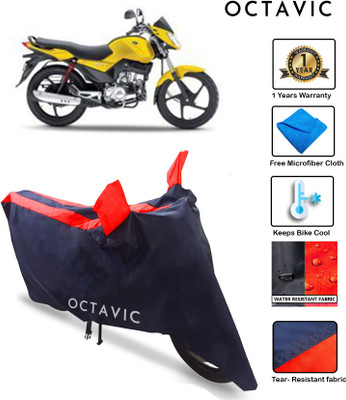 octavic Waterproof Two Wheeler Cover for Mahindra(Stallio, Red)