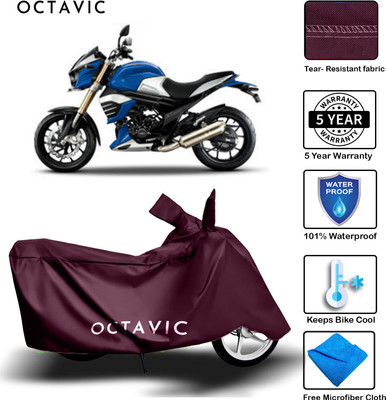 AUTOCAD Waterproof Two Wheeler Cover for Mahindra(MOJO XT 300, Maroon)