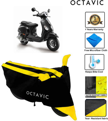 octavic Waterproof Two Wheeler Cover for Piaggio(Vespa, Yellow)