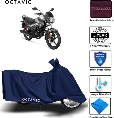 AUTOCAD Waterproof Two Wheeler Cover for Hero(Passion Pro, Blue)