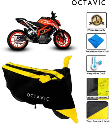 octavic Waterproof Two Wheeler Cover for KTM(390 Duke, Yellow)