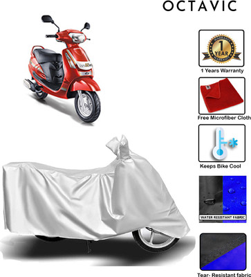 octavic Waterproof Two Wheeler Cover for Mahindra(Duro DZ, Silver)