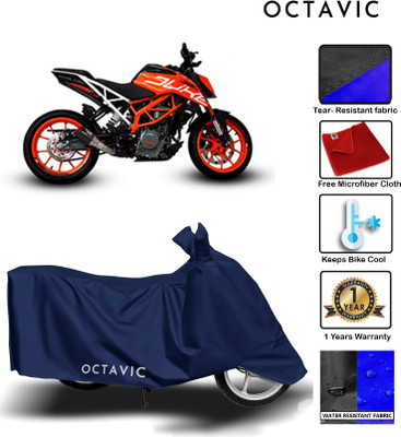AUTOCAD Waterproof Two Wheeler Cover for KTM(390 Duke, Blue)