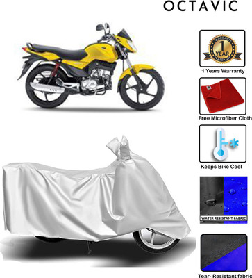 octavic Waterproof Two Wheeler Cover for Mahindra(Stallio, Silver)