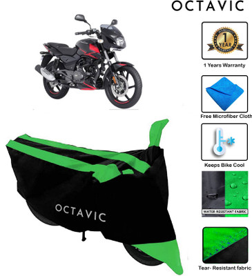 Mdstar Waterproof Two Wheeler Cover for Bajaj(Pulsar 150, Green)