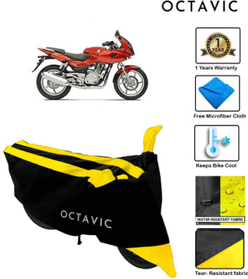 octavic Waterproof Two Wheeler Cover for Bajaj(Pulsar 220 DTS-i, Yellow)