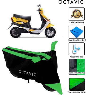 octavic Waterproof Two Wheeler Cover for Indus(Yo, Green)