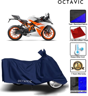 AUTOCAD Waterproof Two Wheeler Cover for KTM(Duke 200, Blue)