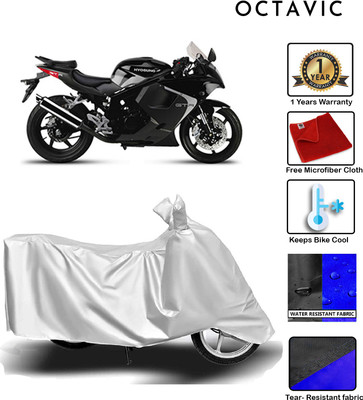 octavic Waterproof Two Wheeler Cover for Hyosung(GT250R, Silver)