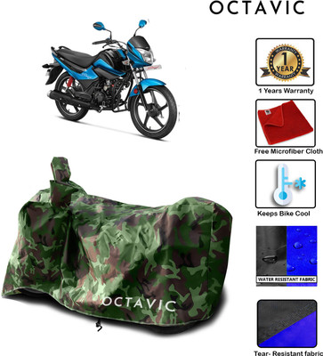 octavic Waterproof Two Wheeler Cover for Hero(Splendor I Smart, Green)