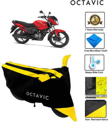 octavic Waterproof Two Wheeler Cover for Hero(Glamour, Yellow)