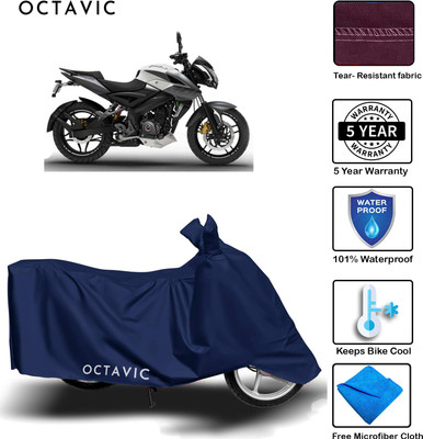 AUTOCAD Waterproof Two Wheeler Cover for Bajaj(Pulsar NS 200, Blue)