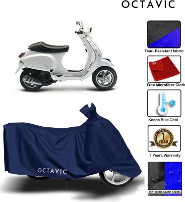 AUTOCAD Waterproof Two Wheeler Cover for Piaggio(Vespa, Blue)