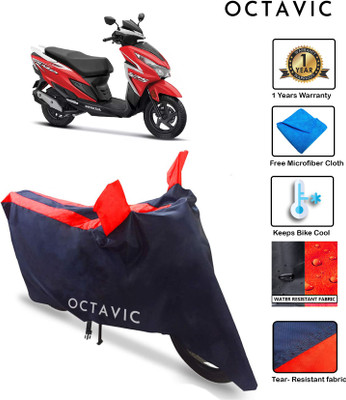 octavic Waterproof Two Wheeler Cover for Honda(Grazia, Red)