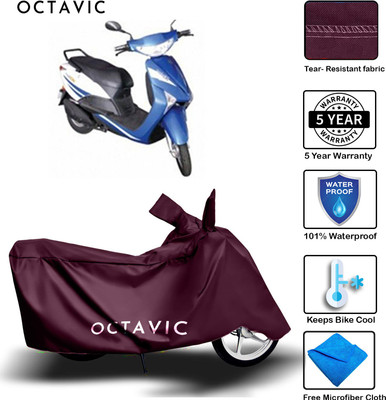 octavic Waterproof Two Wheeler Cover for Indus(Yo Xplor, Maroon)
