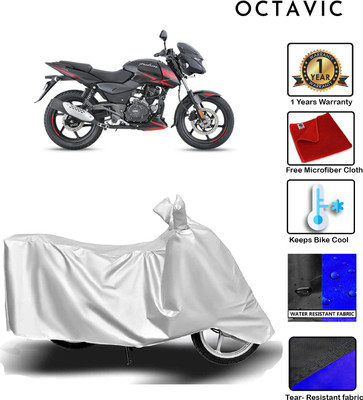 octavic Waterproof Two Wheeler Cover for Bajaj(Pulsar 150 DTS-i, Silver)