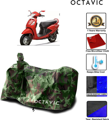 octavic Waterproof Two Wheeler Cover for Honda(Pleasure, Green)