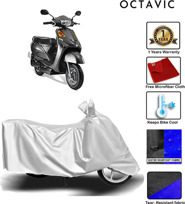 octavic Waterproof Two Wheeler Cover for Indus(Yo Spark, Silver)