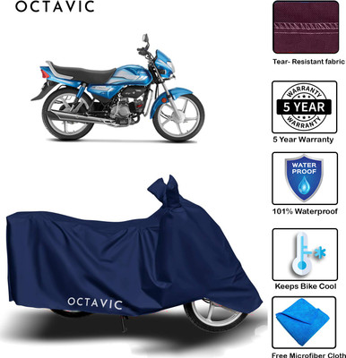 octavic Waterproof Two Wheeler Cover for Honda(HF Deluxe, Blue)