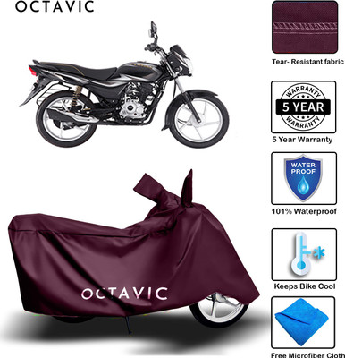 AUTOCAD Waterproof Two Wheeler Cover for Bajaj(Platina 100 DTS-i, Maroon)