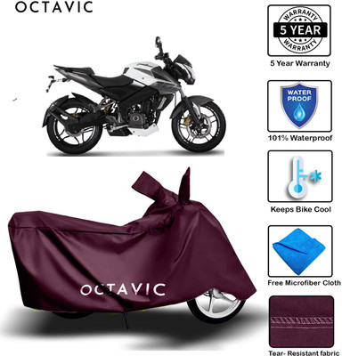 AUTOCAD Waterproof Two Wheeler Cover for Bajaj(Pulsar 200 NS DTS-i, Maroon)