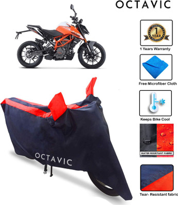 octavic Waterproof Two Wheeler Cover for KTM(125 Duke, Red)