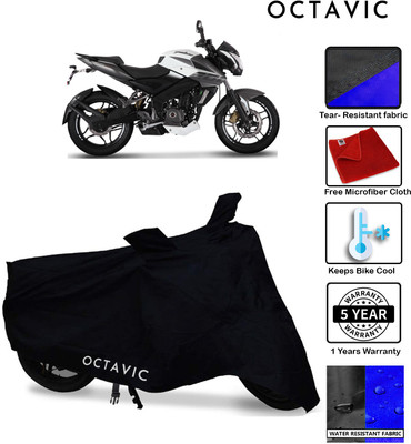 octavic Waterproof Two Wheeler Cover for Bajaj(Pulsar 200 NS DTS-i, Black)