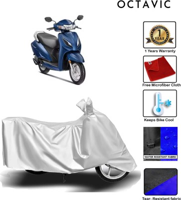 octavic Waterproof Two Wheeler Cover for Honda(Activa, Silver)