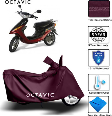 octavic Waterproof Two Wheeler Cover for Indus(Yo Style, Maroon)