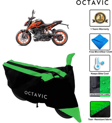 octavic Waterproof Two Wheeler Cover for KTM(200 Duke, Green)